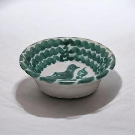 Plato grande de Cerámica Artesanal Azul – Hecho y Pintado a Mano