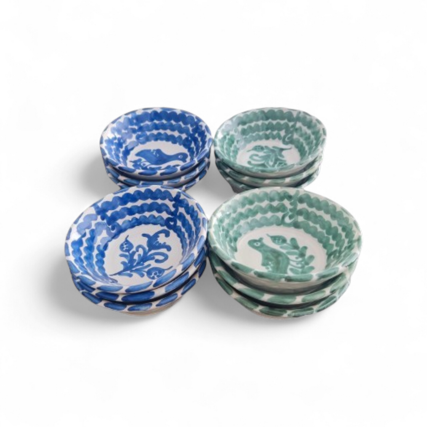 Plato grande de Cerámica Artesanal Azul – Hecho y Pintado a Mano