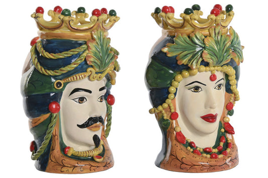 Jarrón Testa di Moro · Cerámica artesanal · Jarrón Siciliano